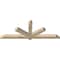 Ekena Millwork Kennewick Rough Sawn Timber Gable Bracket, Douglas Fir, 72"W x 27"H x 4"D x 4"F, 9/12 Pitch GBW072X27X0404KEN00RDF - alternate 4